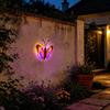 Solar Butterfly Garden Light, Color Changing LED Wall Lamp, Waterproof Outdoor Decoration for Lawn Yard Patio Decor