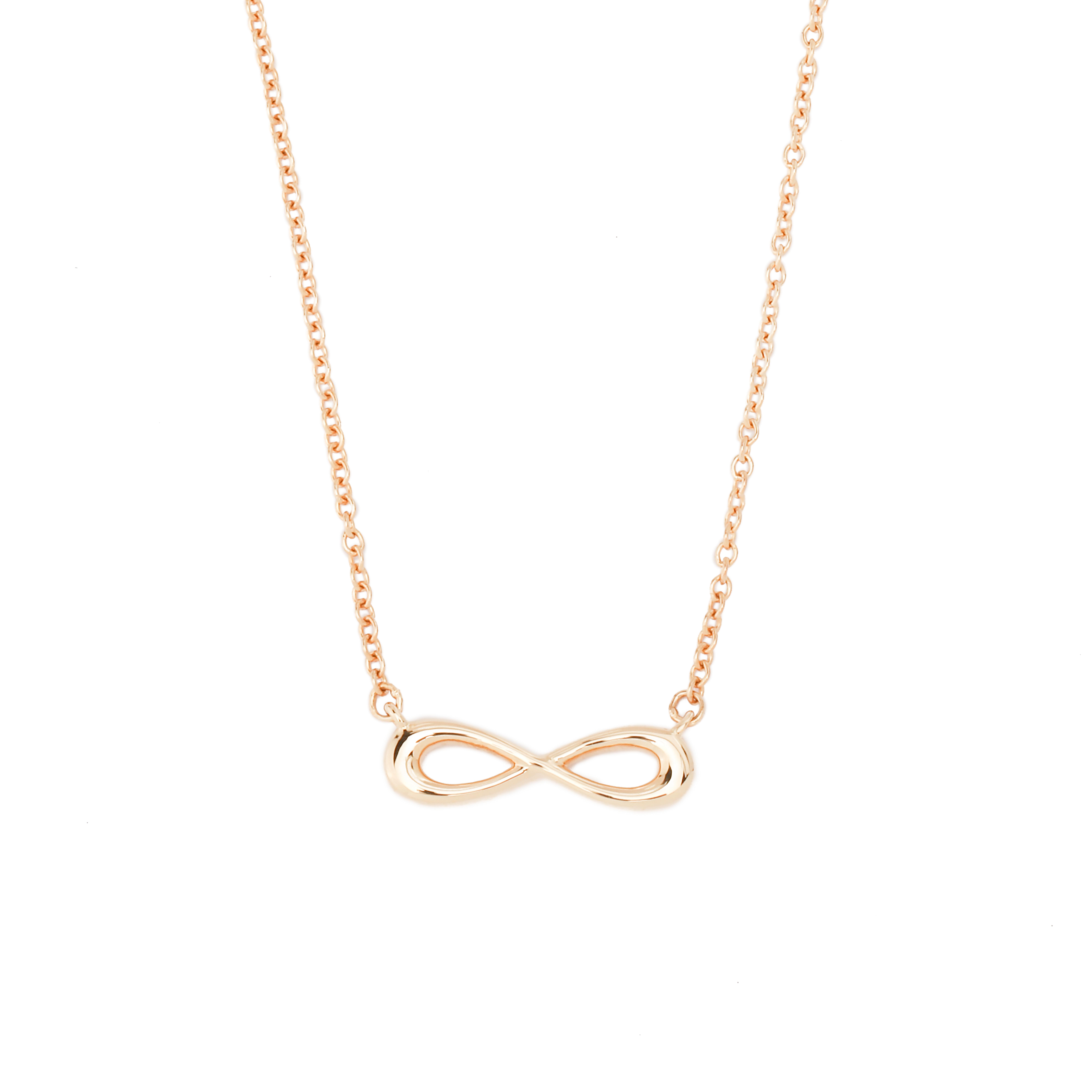 

Tiffany 18K Gold Infinity Mini Necklace Women necklaces 37955434 Box,F,Yellow