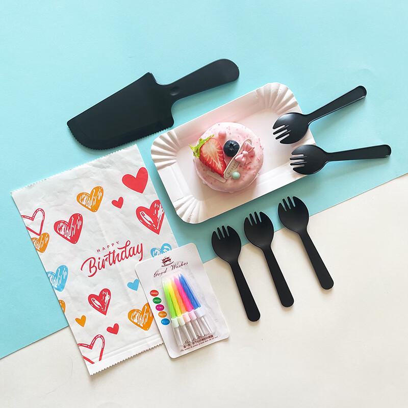 Disposable Birthday Cake Tableware Set