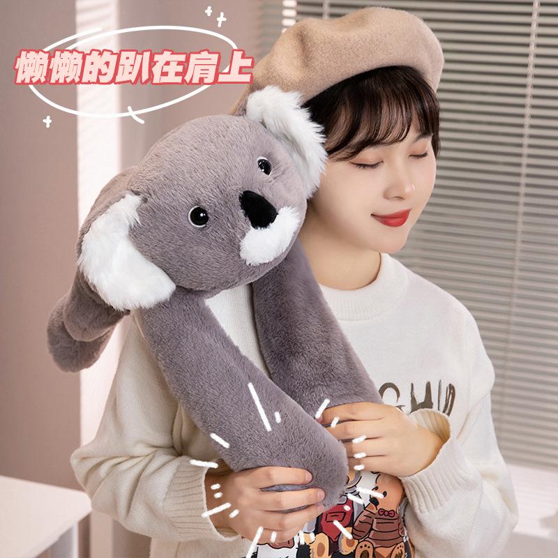 Panda Raccoon Koala Bear Giraffe Doll 60cm Long Arm Animal Weighted Stuffed Animal Soft Plush Pillow Boy Girl Gift