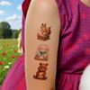 54pcs Cute Animals Temporary Tattoos Cartoon Animals Lion Dog Pig Fake Tattoo Sticker Waterproof Disposable Tattoo Stickers