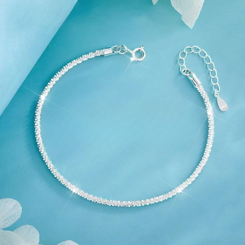 Luxury 925 Sterling Silver Leaf Bracelets For Women Girls Vintage Korean Double Layer Beaded Bracelet Party Fine Jewelry Gifts