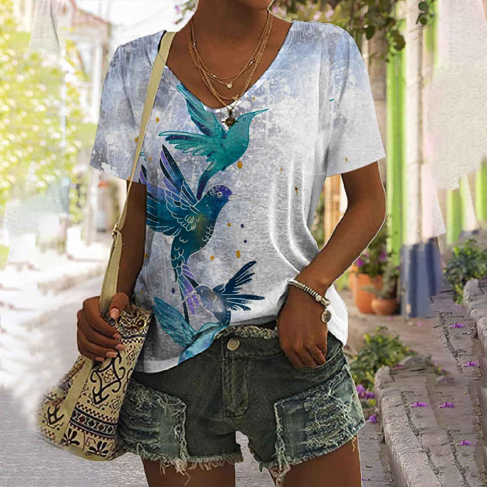 

Женская футболка с V-образным вырезом и цифровым принтом в виде бабочки в стиле ретро с 3D короткими рукавами, летний новый стиль 5XL