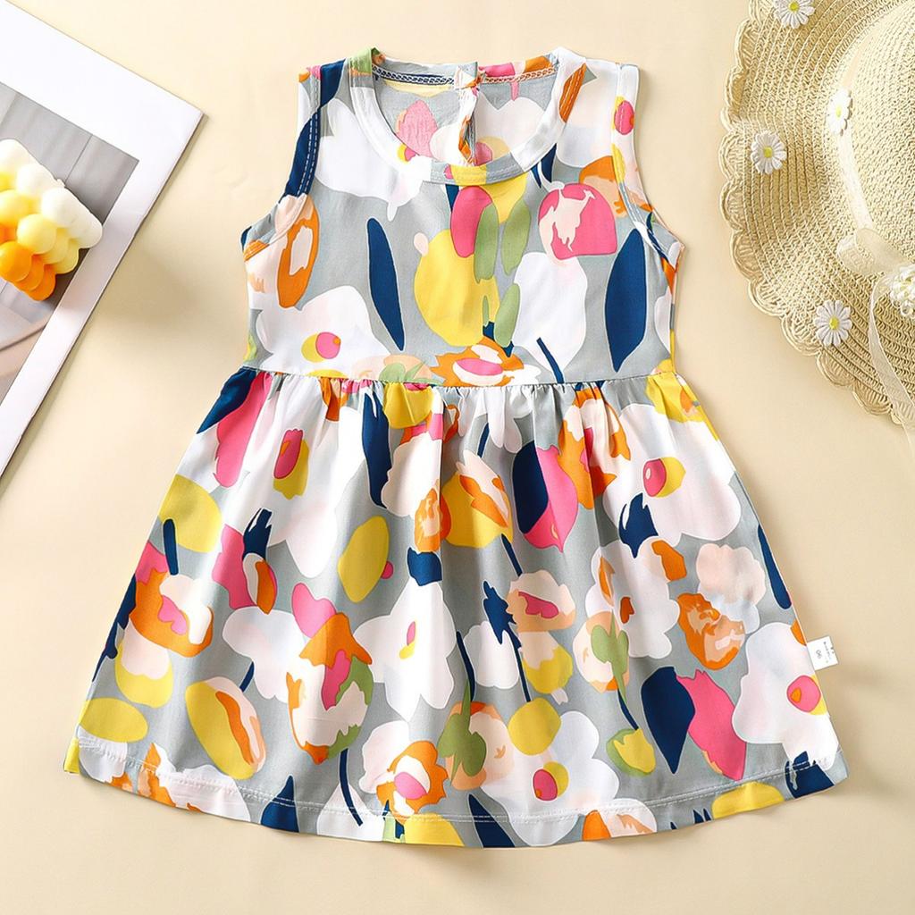 Children's Clothing Baby Princess Dress Girls Dress Children's Summer Dress Children's Skirt Artificial Cotton Cotton A-line Skirt