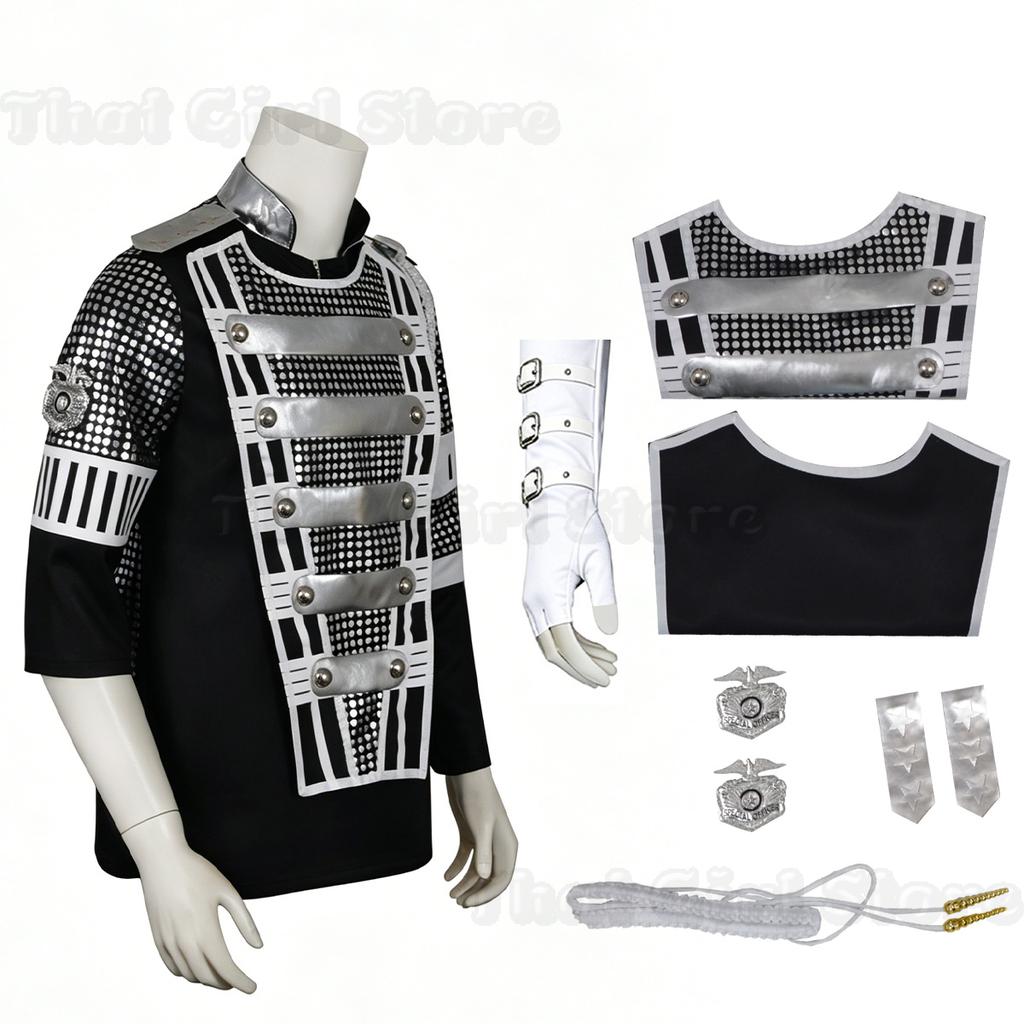 Punk Michael Jackson Allemagne Militaire Cool Magnifique Veste Teaser Vêtement d'extérieur pour Collection costume Halloween Manteau Cadeaux