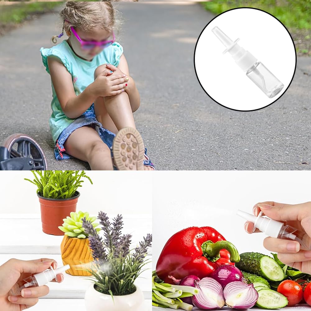 Nasal Spray Set of 10ml Mini spray refillable foam pump travel Bottles, 5, each. bottles, bottles, bottles, portable, leak-proof, essentials. (10ml)