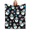 Weihnachts-Karo-Muster Flanell-Decke im Vintage-Stil, Weiche Anti-Pilling-Fleece-Decke für Couch, Sofa, Bett, Leicht