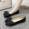 Fashion With Bow Slip-on Ladies Footwear Square Toe Women's Flat Shoes Lastest Non 39 2025 Summer Chic Point Discount Stylish Promotion