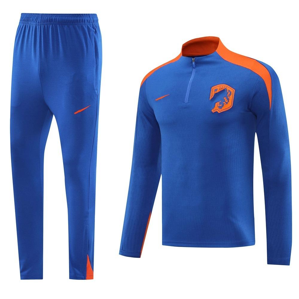 Half-Pull Long-Sleeved Set, Football Jersey, Training Jersey, Appearance Jersey, Casual, Breathable, Comfortable And Fashionable