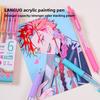 LANGUO 90/6 Colors Stereoscopic Press Effect Painting Pen Multi-Color Acrylic Gel Pen Drawing Marker Stationery School Supplies