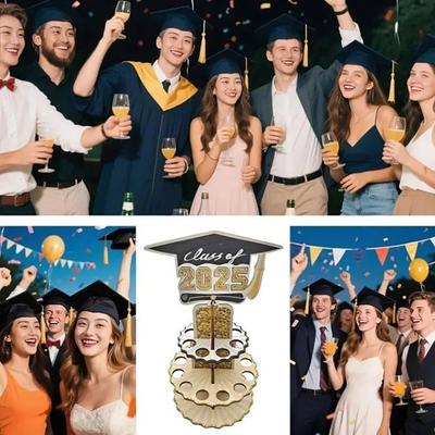 Abschluss Geldhalter Turm Doppelschichtiges Bargeld Aufbewahrungsregal Abschlussjahrgang 2025 Geldgeschenk für Absolventen Abschlussfeier Tischdekoration