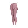 Fake two-piece sports leggings pocket pants nude fitness trousers high waist hip yoga pants women