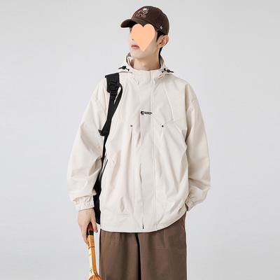 Spring and Autumn Jacket New Spring and Autumn Jacket Trendy Brand Outdoor Men's Casual Loose Jacket
