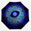 1pc Eye Mandala Automatic Open/Close Umbrella with Windproof, 8-Rib Sturdy Canopy, Durable Ribs, Fashionable Design1239A