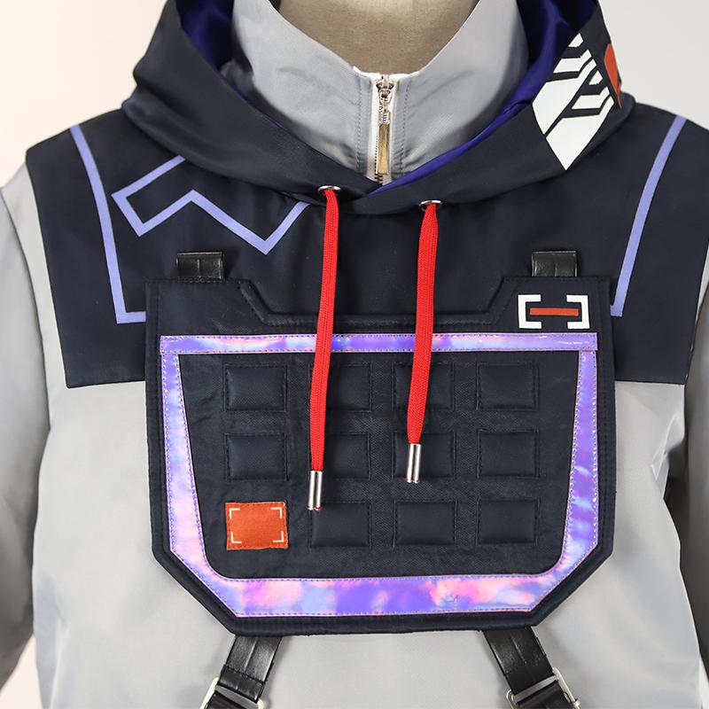 Pre Iso Cosplay Costume Game Valorant Iso Cosplay Costume Men Combat Uniform Halloween Party Outfit