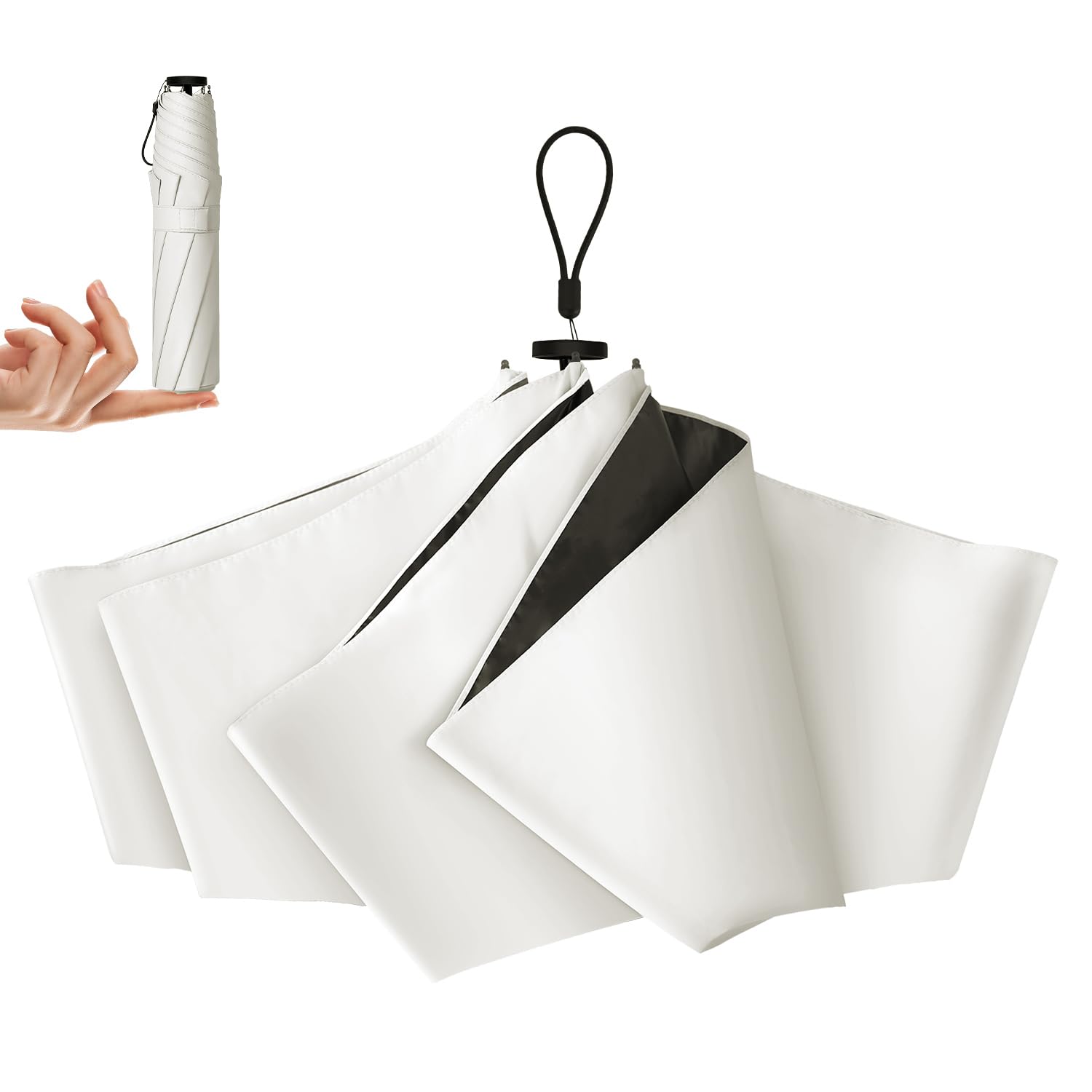 

New for Lightweight and JIS Folding Parasol with UV Light and Heat and Umbrella for Rain and UV and Suitable for Men and Includes Storage Pouch 2025,