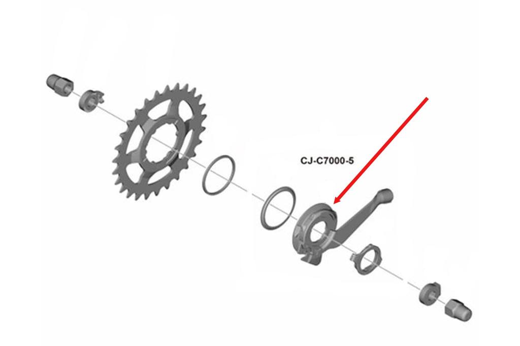 SHIMANO Reparaturteile Kassetten-Gelenk Y7ZP98020 CJ-C7000-5 SG-C7000-5D SG-C7000-5R-5V
