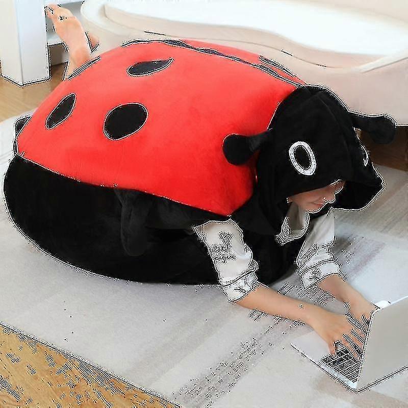 60/100cm Wearable Insect Plush Toys Ladybug Stuffed Cushion Funny Party Cosplay Doll Stuffed Soft Plush