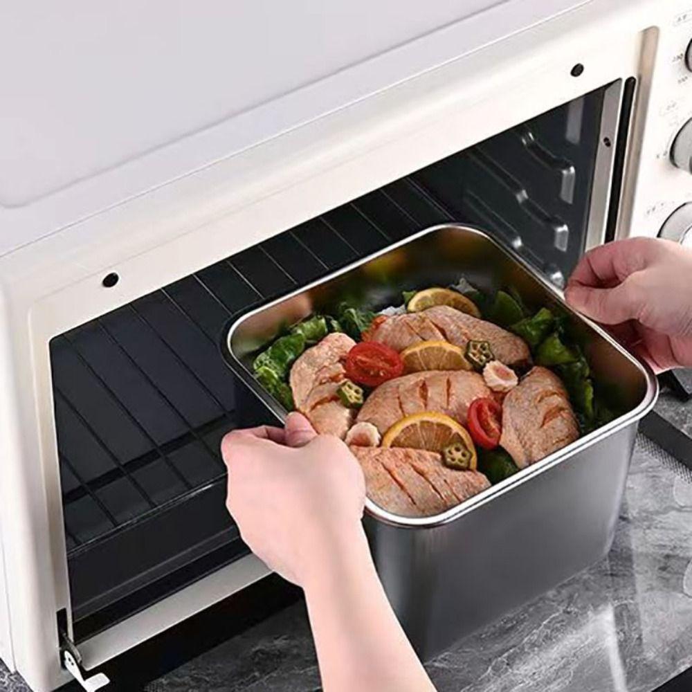 Leak-proof Food Storage Box Stainless Steel Lunch Box Fresh-keeping Box  Picnic