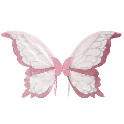 Funny Adults Kids Fairy Wings Sparkling Holiday Party Girls Angel Wings Two-Color Butterfly Costume Wings