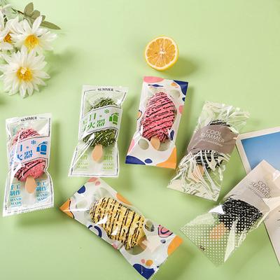 100Pcs Transparent Ice Cream Machine-Sealed Bag Homemade Popsicle Plastic Bag Handmade Ice Cream Packing Bags