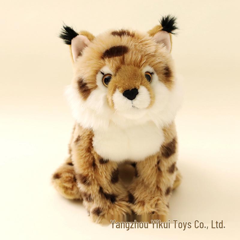 INS Style Wild Animal Plush Toy: Lynx, Lion, Lemur, Owl Doll - Creative Gift