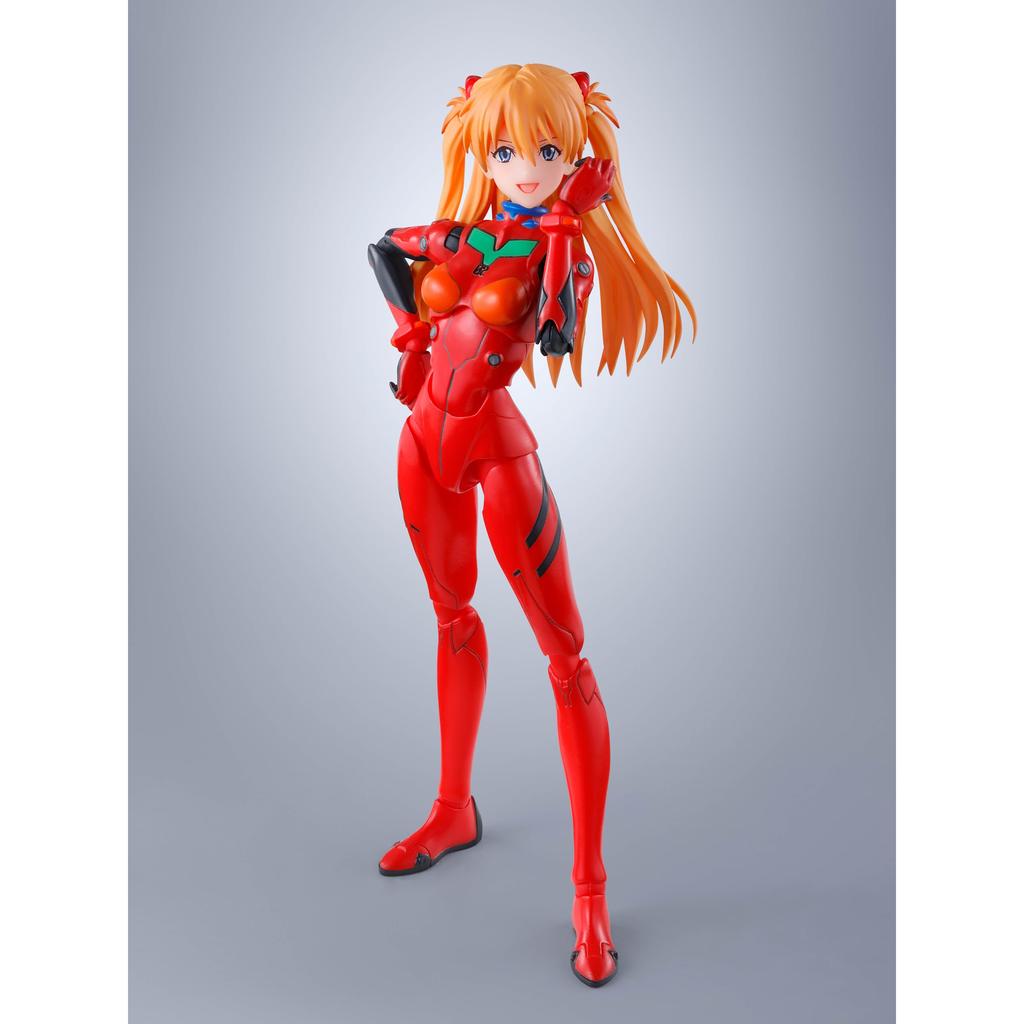 TAMASHII NATIONS S.H. Figuarts Asuka Langley Shikinami Figure, Evangelion Rebuild, 135mm, Painted PVC & ABS, Articulated Collectible