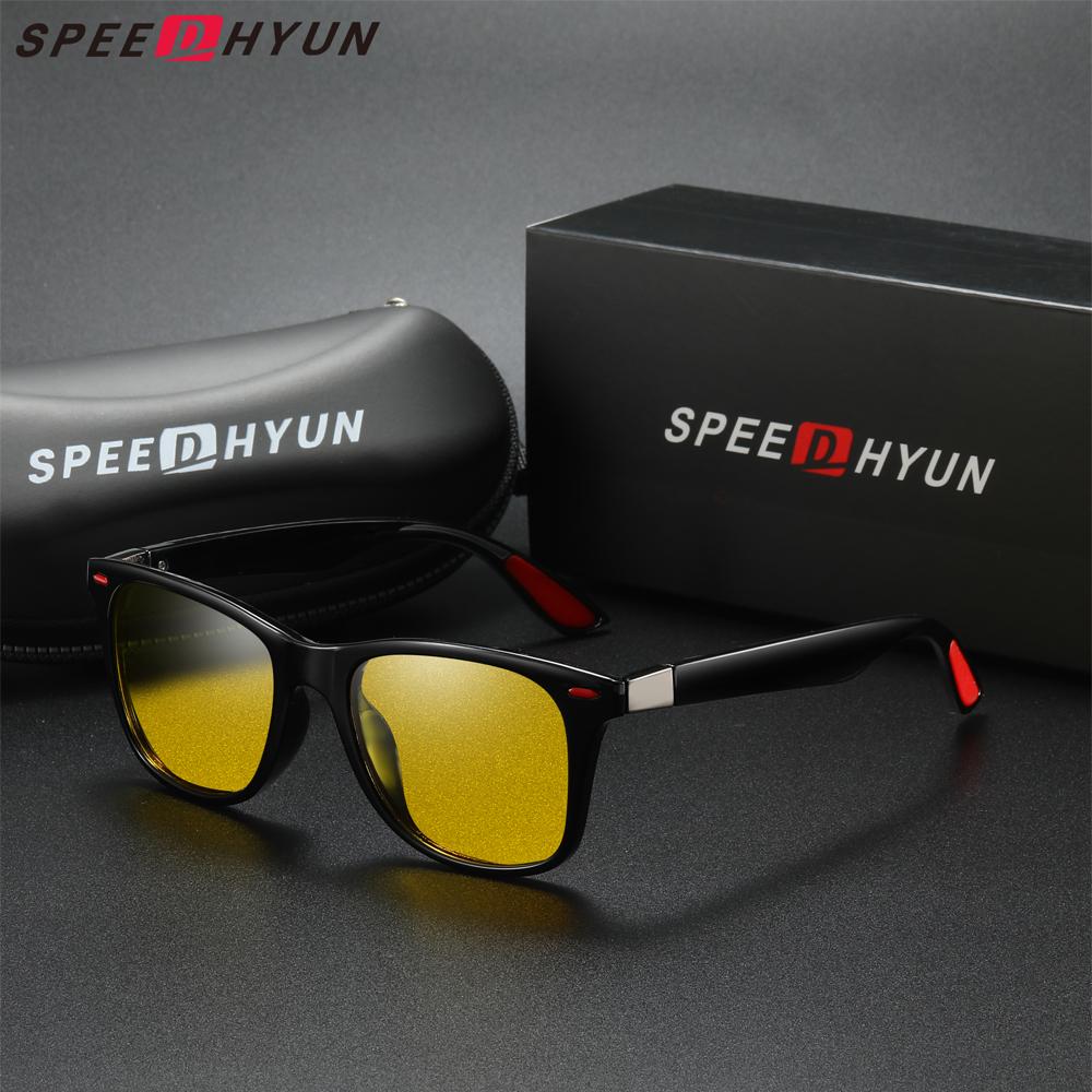 

SPEEDHYUN Поляризованные солнцезащитные очки для вождения Классический дизайн и антибликовое покрытие жёлтый