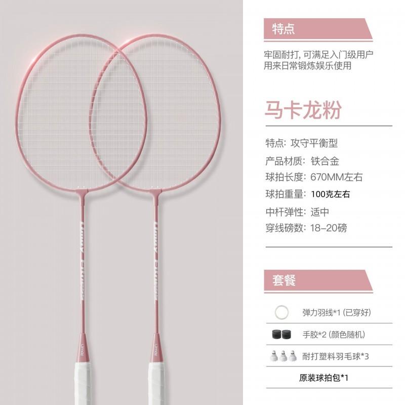 Badminton Rackets Set Lightweight Durable Beginners Adults Students