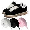 2Cm Wide Fat Shoe Laces For Sneakers  Colorfast Replacement Laces For Shoes Classic Cotton Rope Flat Laces