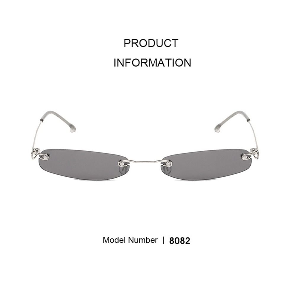 Clear Colored Lens Small Sun Glasses Narrow Eyeglasses Streetwear Accessories  for Women & Men