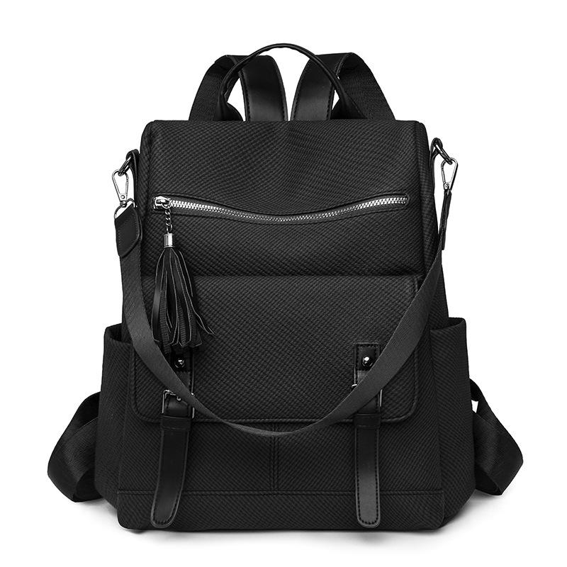 Vintage Large Capacity Backpack Women's Travel Shoulder Bag Handbag Three-purpose Bag