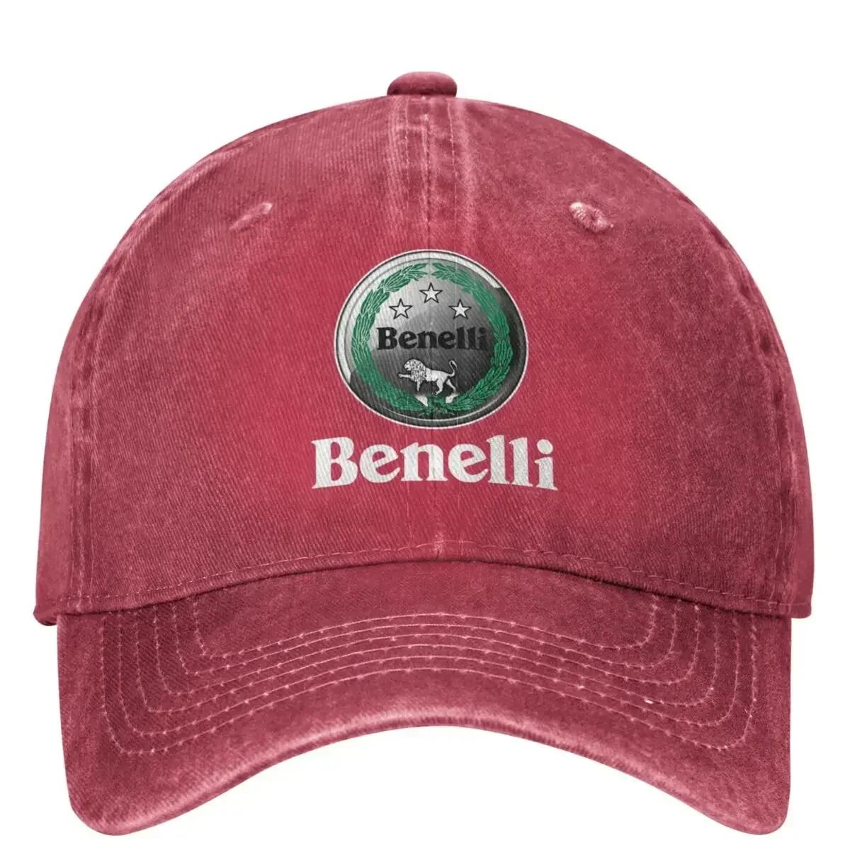 Benelli Racing Мотокроссовый Мотоцикл Мерч Унисекс Бейсболки Мотоцикл Потертые Выстиранные Кепки Классическая Уличная Snapback One Size