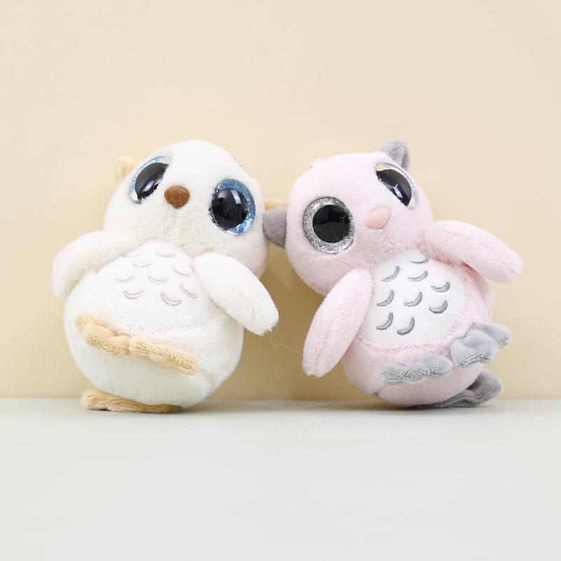 Adorable Plush Owl Keychain Cute Cartoon Bag Pendant Soft Toy Stuffed Animal