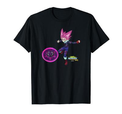 Beyblade Burst Sparking Lane Valhalla Variante Lúcifer e Camiseta