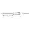 Stahlwille Flathead Screwdriver 4820-2.0X12X250