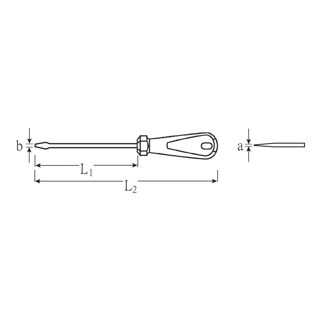 Stahlwille Flathead Screwdriver 4820-2.0X12X250