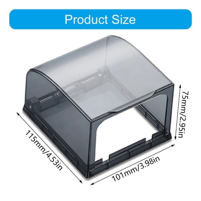 Sturdy Plastic Protective Waterproof Outlet Cover 86 Type Receptacle for Bathroom Plugs and Switch Socket Face Plate