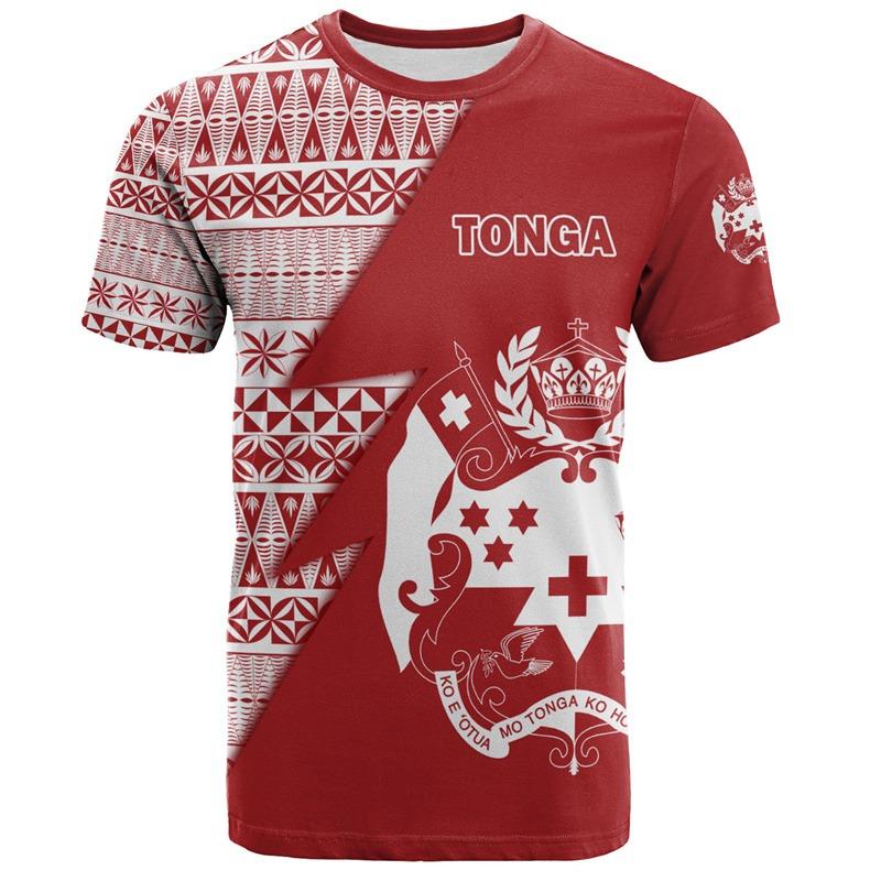 Summer Harajuku 3D Printing The Kingdom Of Tonga T Shirt Oceania Tonga National Day Graphic