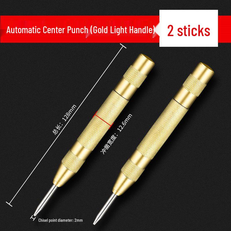 High Hardness Automatic Center Punch Awl Drill Bit Hole Locator
