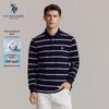 U.S. Polo Assn. Gestreiftes Langarm-Poloshirt für Herren