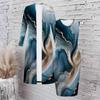 Women Plus Size Multicolor Printed Two Piece Set Sleeveless Bodycon Dress Long Sleeve Open Front Cardigan