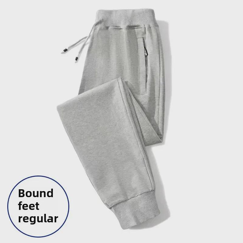 2024 Men's Warm Slim-Fit Plus Velvet Sweatpants: Autumn/Winter Thickened Casual Sportswear