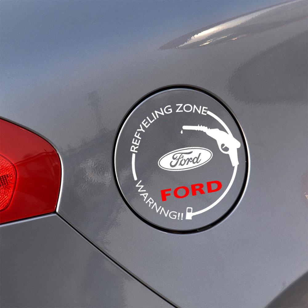 Car Vinyl Film Decal Fuel Tank Cap Stickers Decoration Accessory For Ford ST Fiesta Focus Mk2 3 4 Edition Mondeo Fusion Ecosport