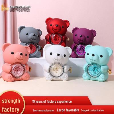 Cross-border Hugging Bear Eternal Rose Jewelry Box