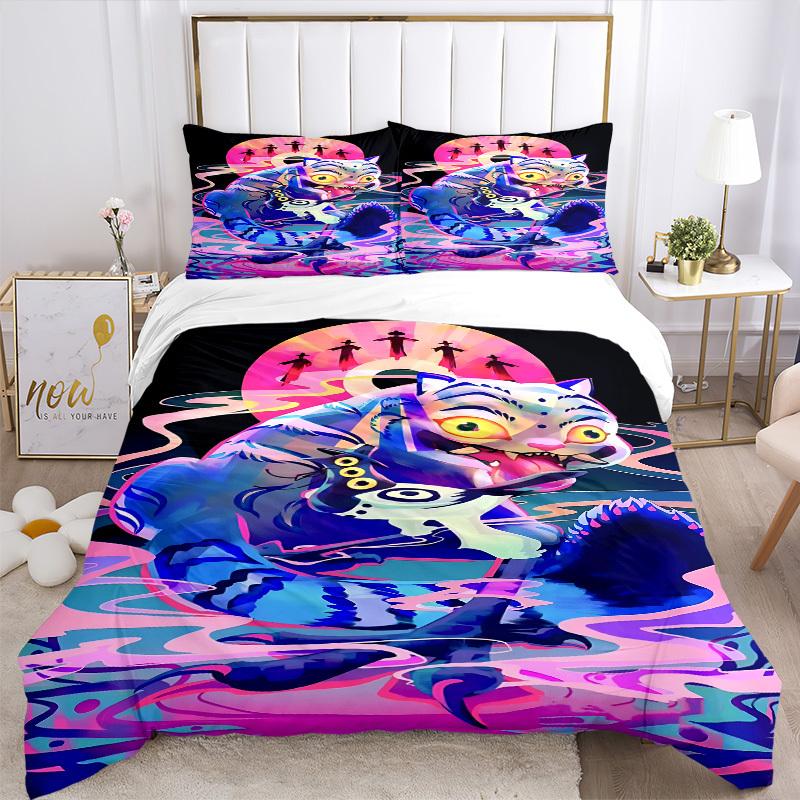 3pcs Huntrix, K-Pop Bedding Set: Perfect for Bedroom or Guest Room. Soft and Comfortable with No Core Included Yy251009163