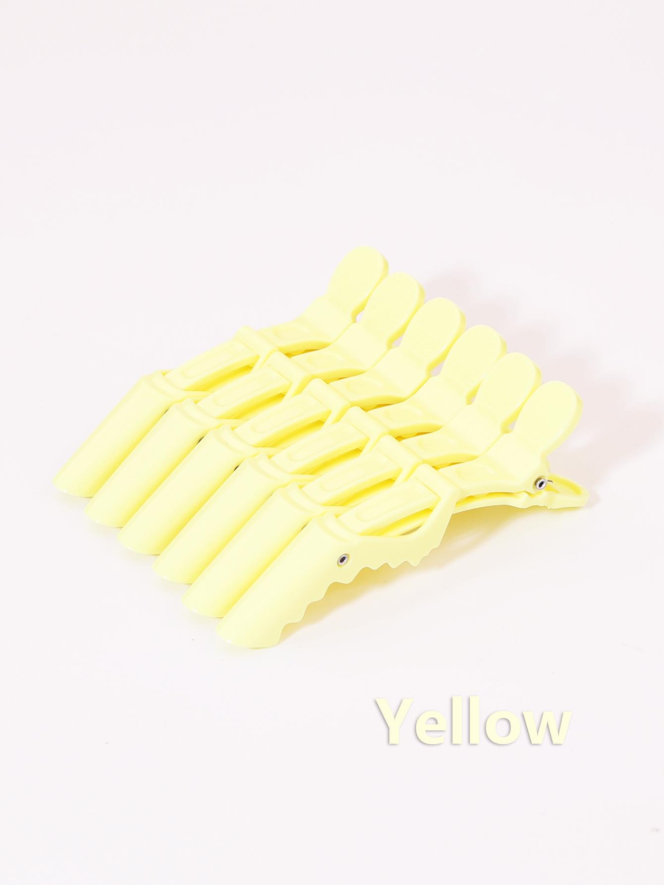 

6 шт. зажим для волос «крокодил», дизайн в форме когтя, салонный зажим для волос, аксессуары для волос, зажим для макияжа, специально для париков из натуральных волос 6Pc/Set