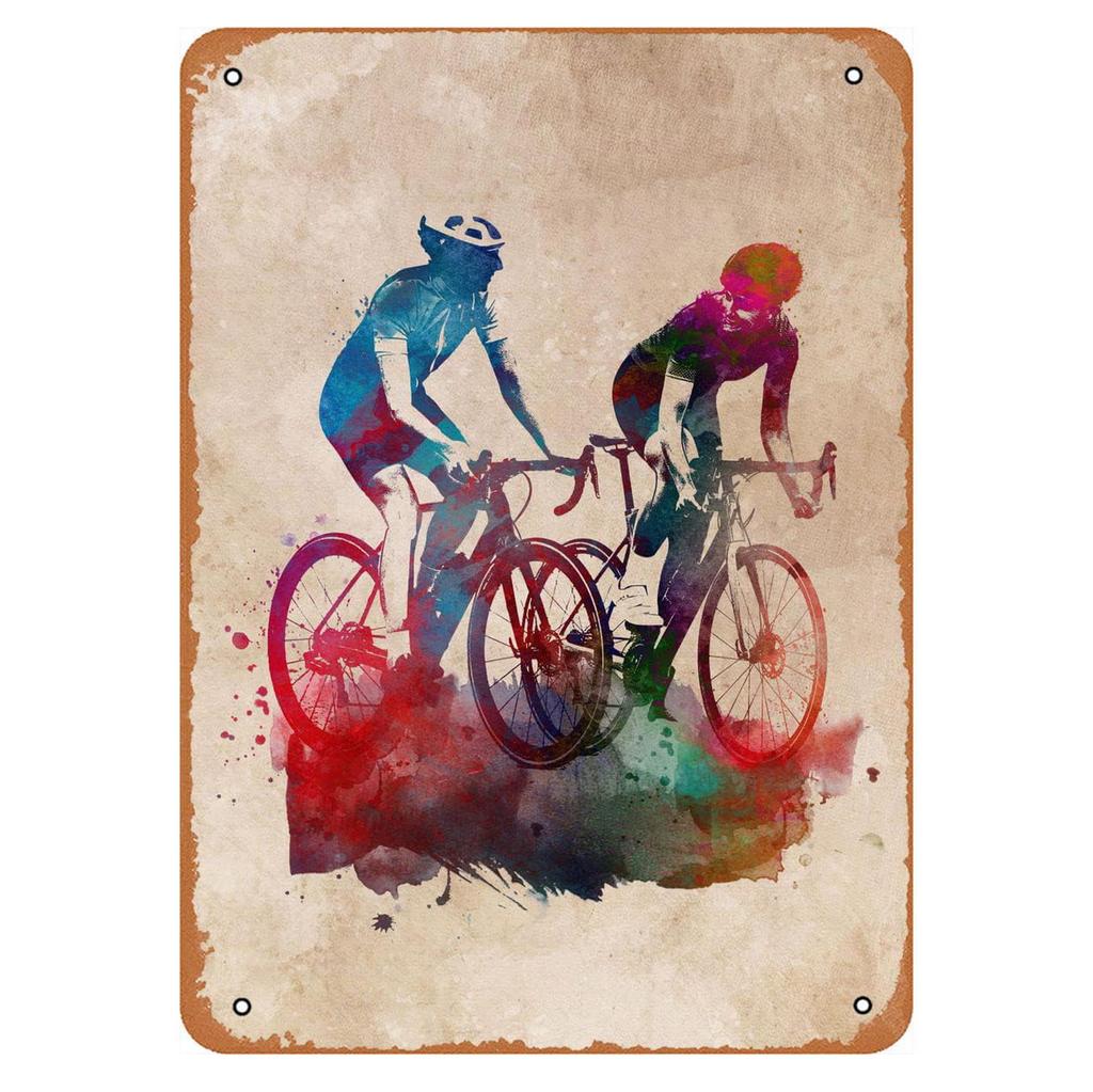 Cycling Metal Tin Signs Bike Ride Wall Decoration Plaque Vintage Art Poster Iron Painting for Man Cave Home Cafe Garden Club Bar