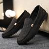 Fashion Men's Sneakers Men Loafers Comfort Flat Casual Shoes Breathable Slip-On Soft Leather Driving Flat Boat Footwear Tenis Hombres 46