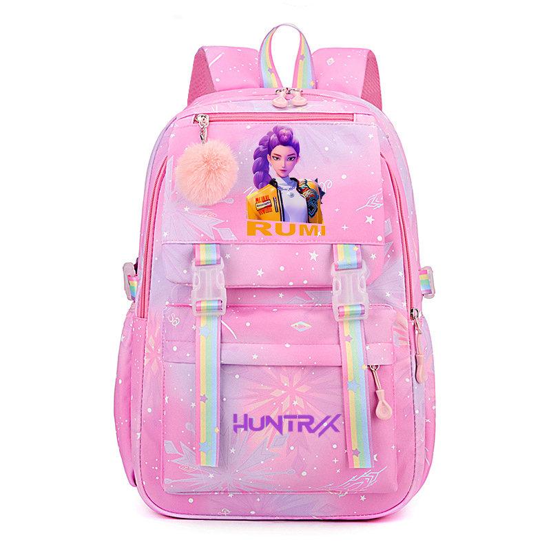 KPop Demon Hunters Backpack for Female College Students High School Girls Middle School Girls Versatile Suitable Daily Outdoor